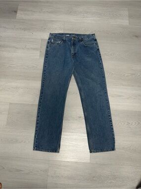 Carhartt Men's Relaxed Fit Dark Blue Denim Jeans